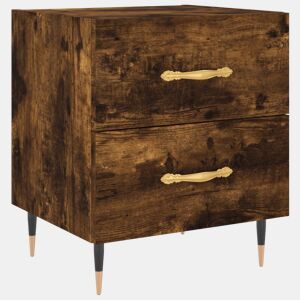 vidaXL Mesa cabeceira 40x35x47,5 cm derivados madeira carvalho fumado