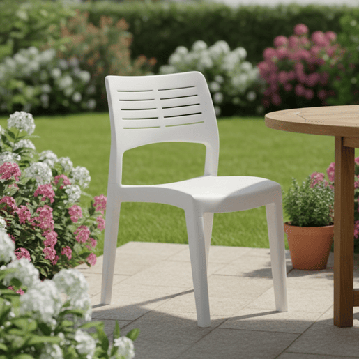 Cadeiras de jardim em PVC