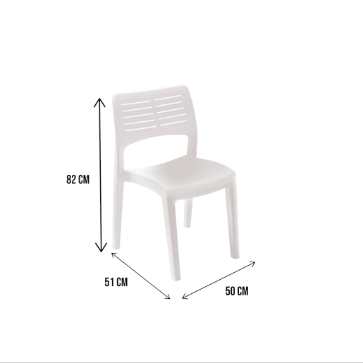 Cadeiras de jardim em PVC