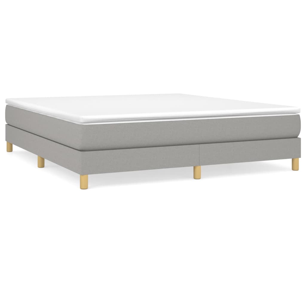 Cama box spring 160x200 Gris Claro