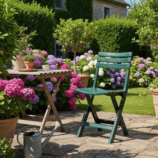 Cadeiras de jardim em PVC