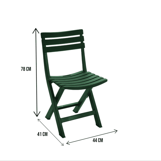 Cadeiras de jardim em PVC