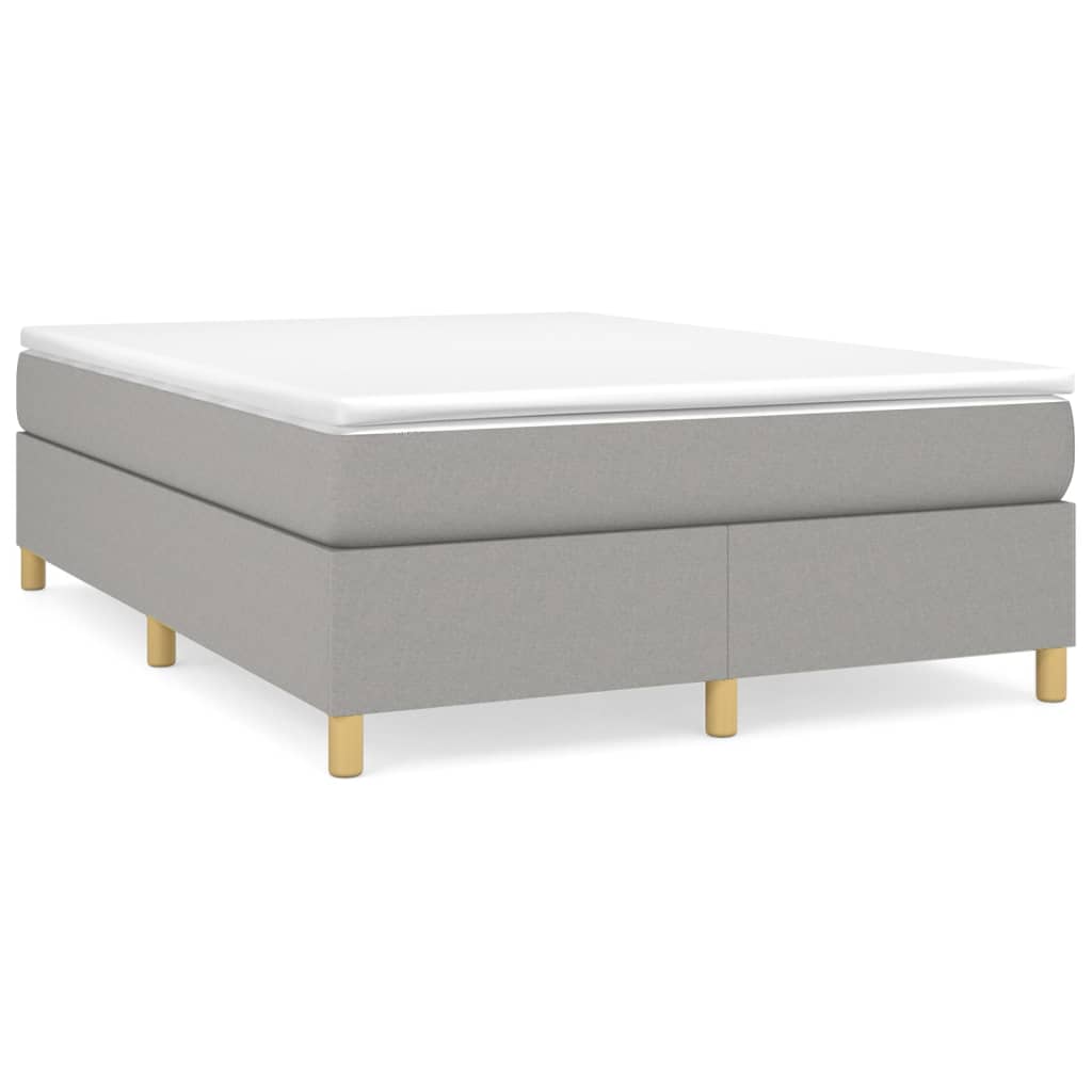 Cama box spring 140x190 Gris Claro