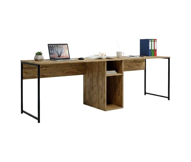 Mesa com efeito de madeira