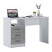 Mesa com efeito de madeira 120x48 Mesa com efeito de madeira 120x48 Blanco/ Gris