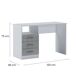 Mesa com efeito de madeira 120x48 Mesa com efeito de madeira 120x48 Blanco/ Gris