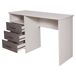 Mesa com efeito de madeira 120x48 Mesa com efeito de madeira 120x48 Blanco/ Gris