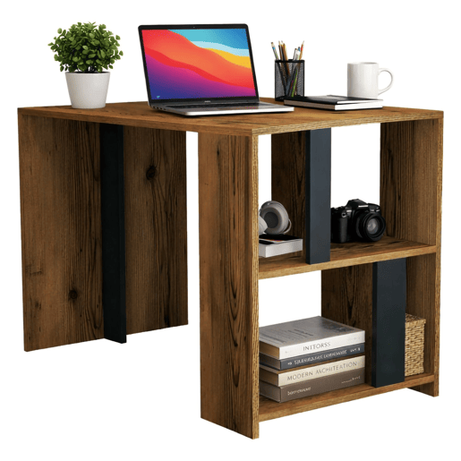 Mesa com efeito de madeira