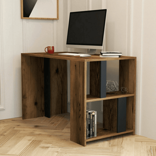 Mesa com efeito de madeira
