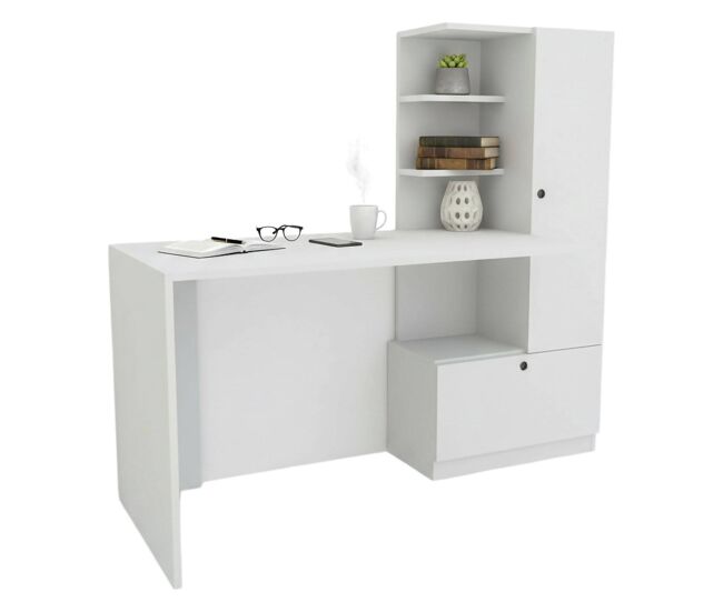 Mesa com efeito de madeira