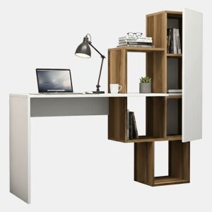 Mesa com efeito de madeira