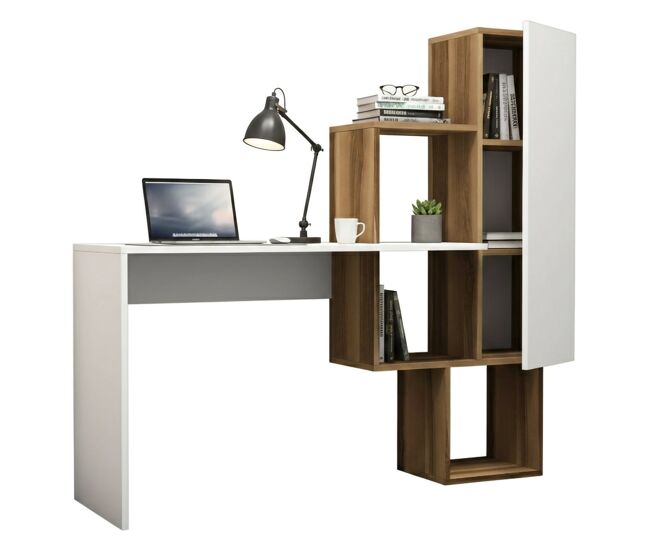 Mesa com efeito de madeira