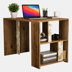 Mesa com efeito de madeira