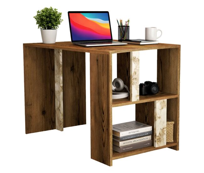 Mesa com efeito de madeira