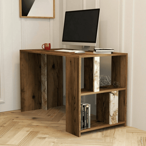 Mesa com efeito de madeira
