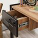 Mesa com efeito de madeira Mesa com efeito de madeira Negro/ Madera