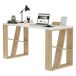 Mesa com efeito de madeira 140x60 Mesa com efeito de madeira 140x60 Blanco/ Madera