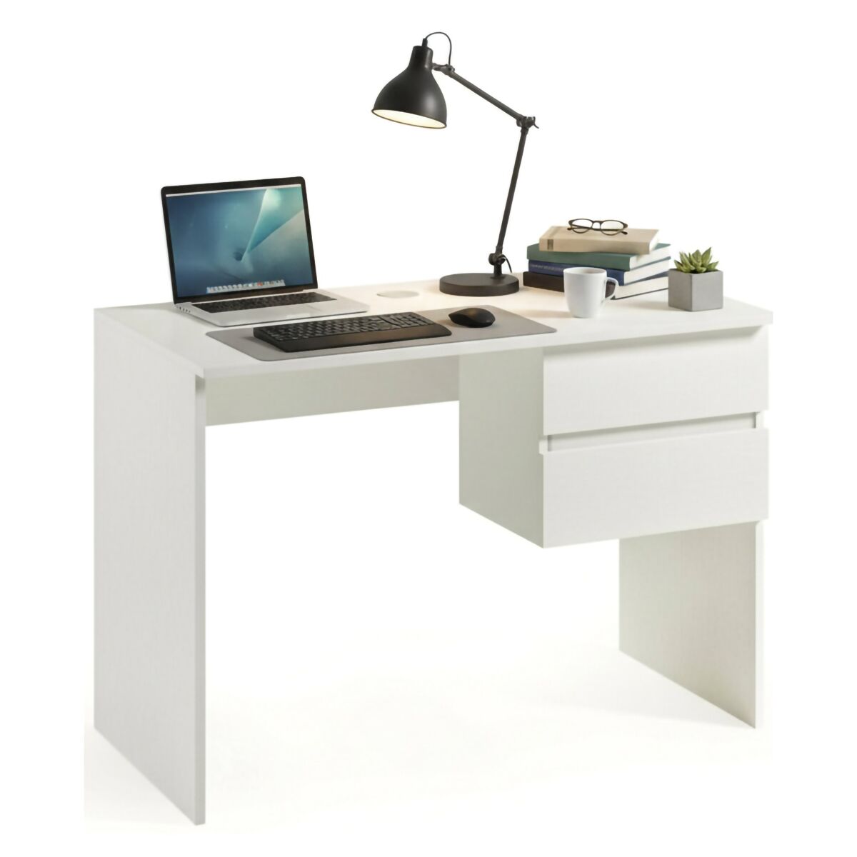 Mesa com efeito de madeira