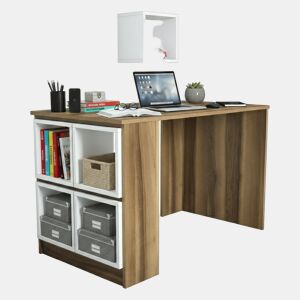Mesa com efeito de madeira