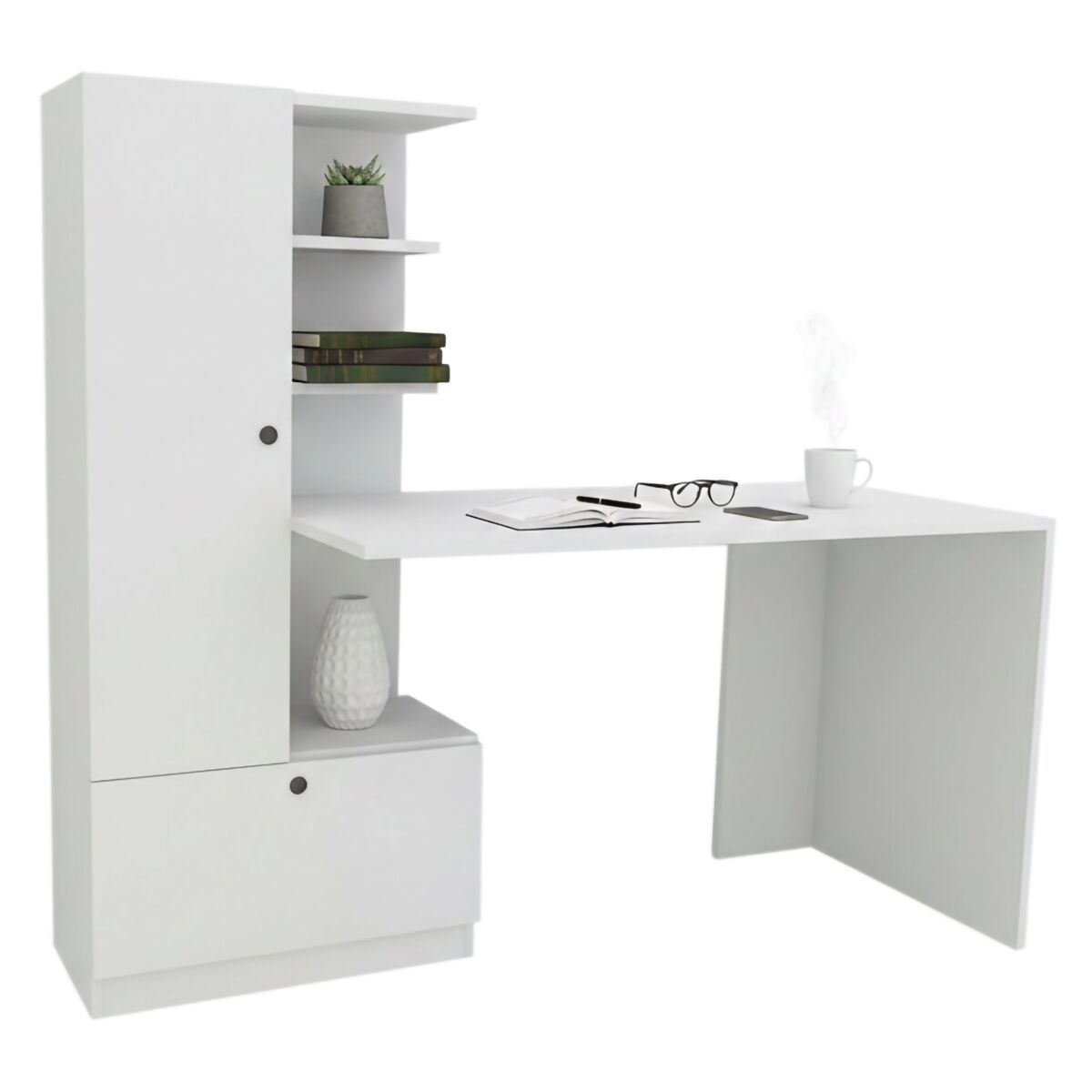 Mesa com efeito de madeira
