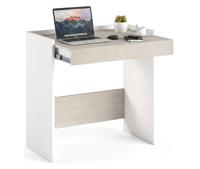 Mesa com efeito de madeira