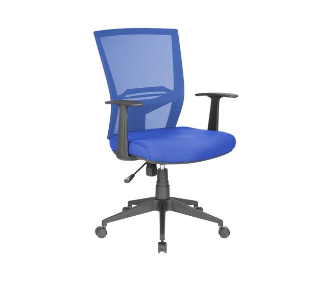 Silla de oficina ejecutiva de malla con reposabrazos Dlom