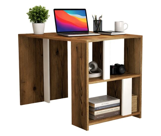 Mesa com efeito de madeira