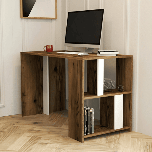 Mesa com efeito de madeira