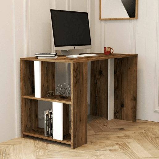 Mesa com efeito de madeira