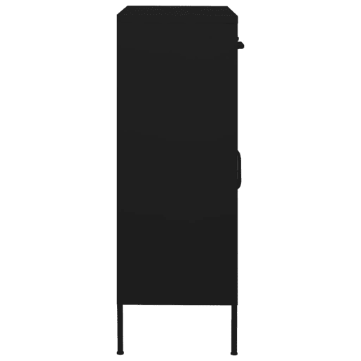 vidaXL Armário de arrumação aço 80x35x101,5 cm preto vidaXL Armário de arrumação aço 80x35x101,5 cm preto