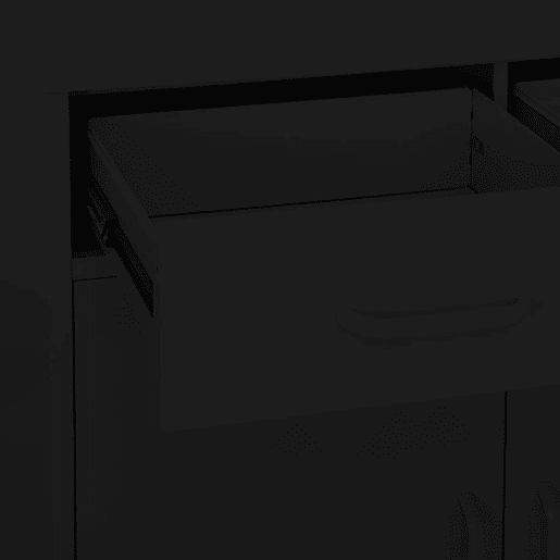 vidaXL Armário de arrumação aço 80x35x101,5 cm preto vidaXL Armário de arrumação aço 80x35x101,5 cm preto