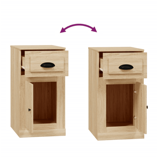 vidaXL Armário apoio c gaveta 40x50x75cm cor carvalho sonoma vidaXL Armário apoio c gaveta 40x50x75cm cor carvalho sonoma