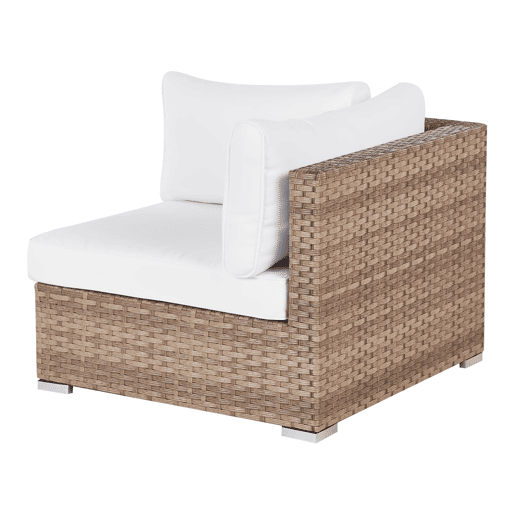 Conjunto de sofás de jardim de canto 4 lugares SANO à esquerda Natural