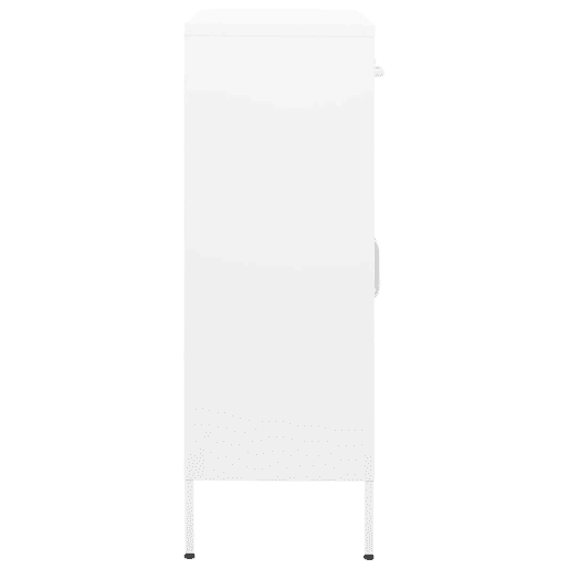 vidaXL Armário de arrumação aço 80x35x101,5 cm branco vidaXL Armário de arrumação aço 80x35x101,5 cm branco