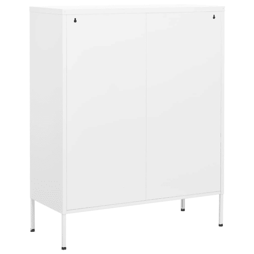 vidaXL Armário de arrumação aço 80x35x101,5 cm branco vidaXL Armário de arrumação aço 80x35x101,5 cm branco