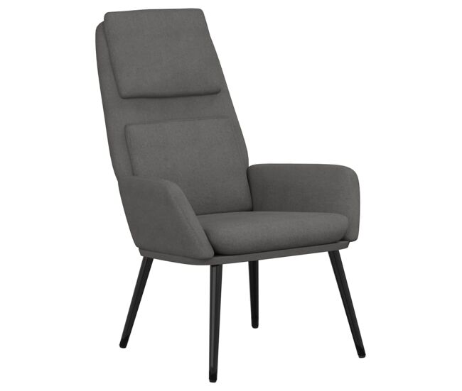 Vidaxl sillón de relax de tela gris claro