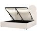 Beliani Cama con almacenaje Bouclé MOISSAC 197x224 Beliani Cama con almacenaje Bouclé MOISSAC 197x224 Crema