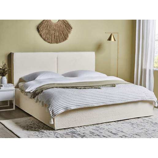 Beliani Cama baú Bouclé MOISSAC Beliani Cama baú Bouclé MOISSAC