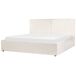 Beliani Cama con almacenaje Bouclé MOISSAC 197x224 Beliani Cama con almacenaje Bouclé MOISSAC 197x224 Crema