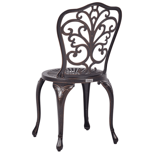 Conjunto de 2 cadeiras de jardim TRIORA Metal Castanho