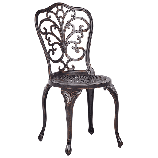 Conjunto de 2 cadeiras de jardim TRIORA Metal Castanho