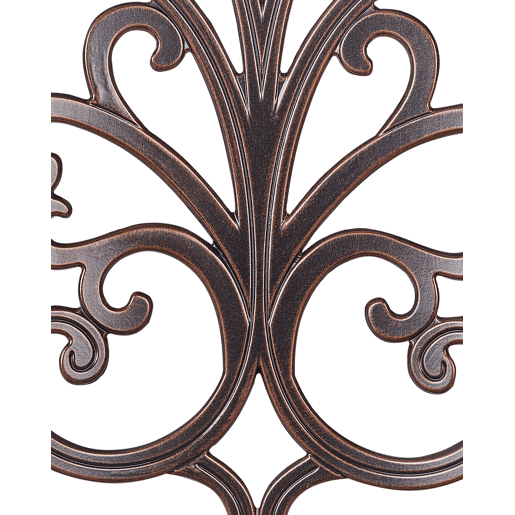 Conjunto de 2 cadeiras de jardim TRIORA Metal Castanho