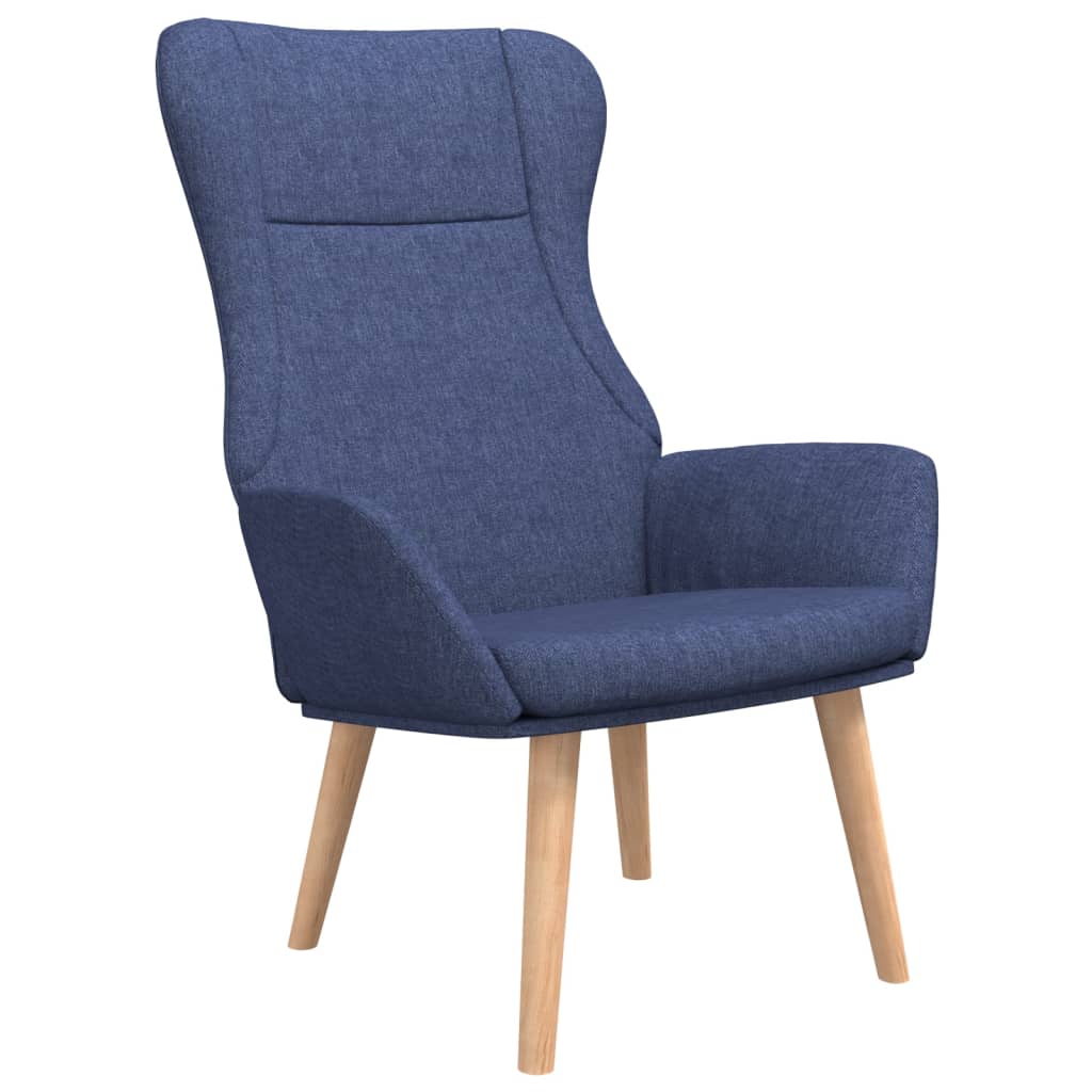 Vidaxl sillón de relax de tela azul