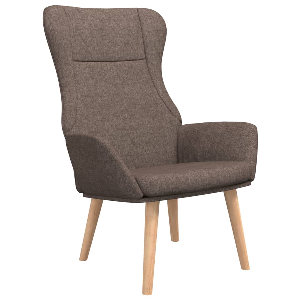 Vidaxl sillón de relax de tela gris taupe