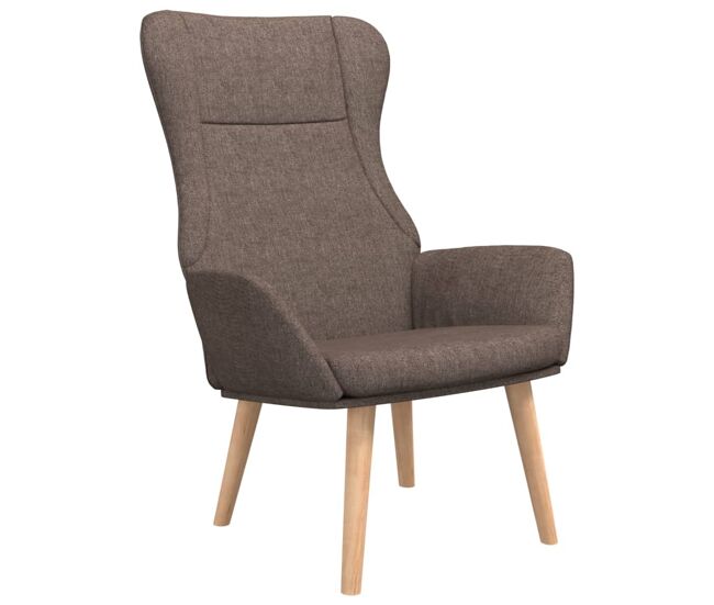 Vidaxl sillón de relax de tela gris taupe