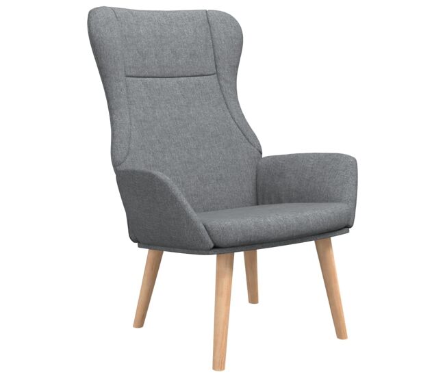 Vidaxl sillón de relax de tela gris claro