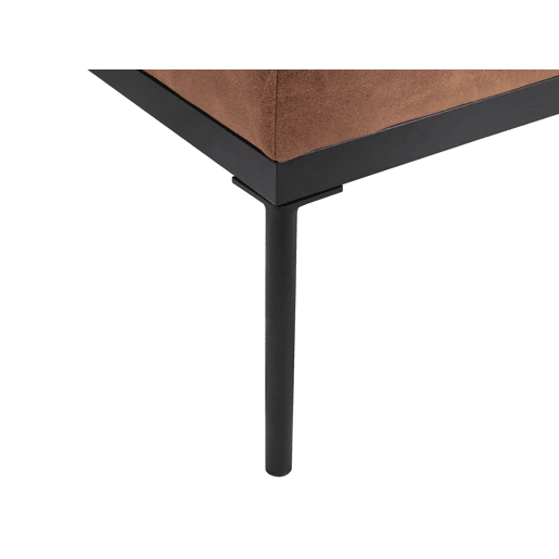 Beliani Chaise longue Pele sintética, Linho sintético MALMOS