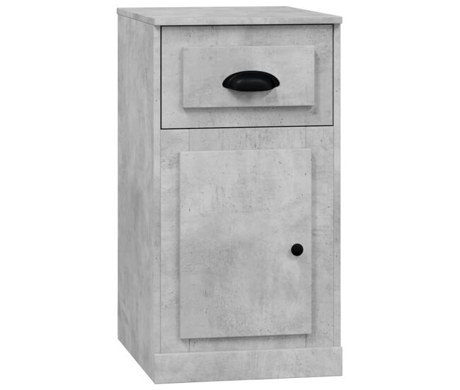Vidaxl armario auxiliar y cajón madera contrachapada gris 40x50x75 cm