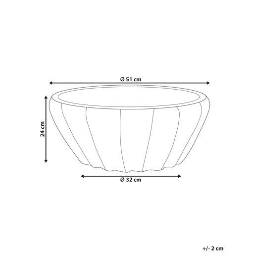 Vaso OSTRYA 51 cm Azul