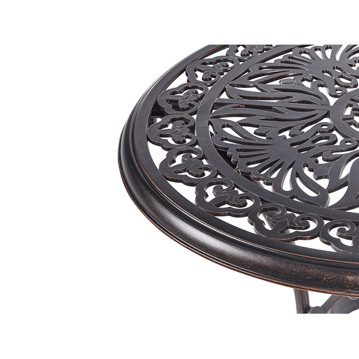 Mesa bistrô ANDALO 68 cm 68 cm Metal Castanho